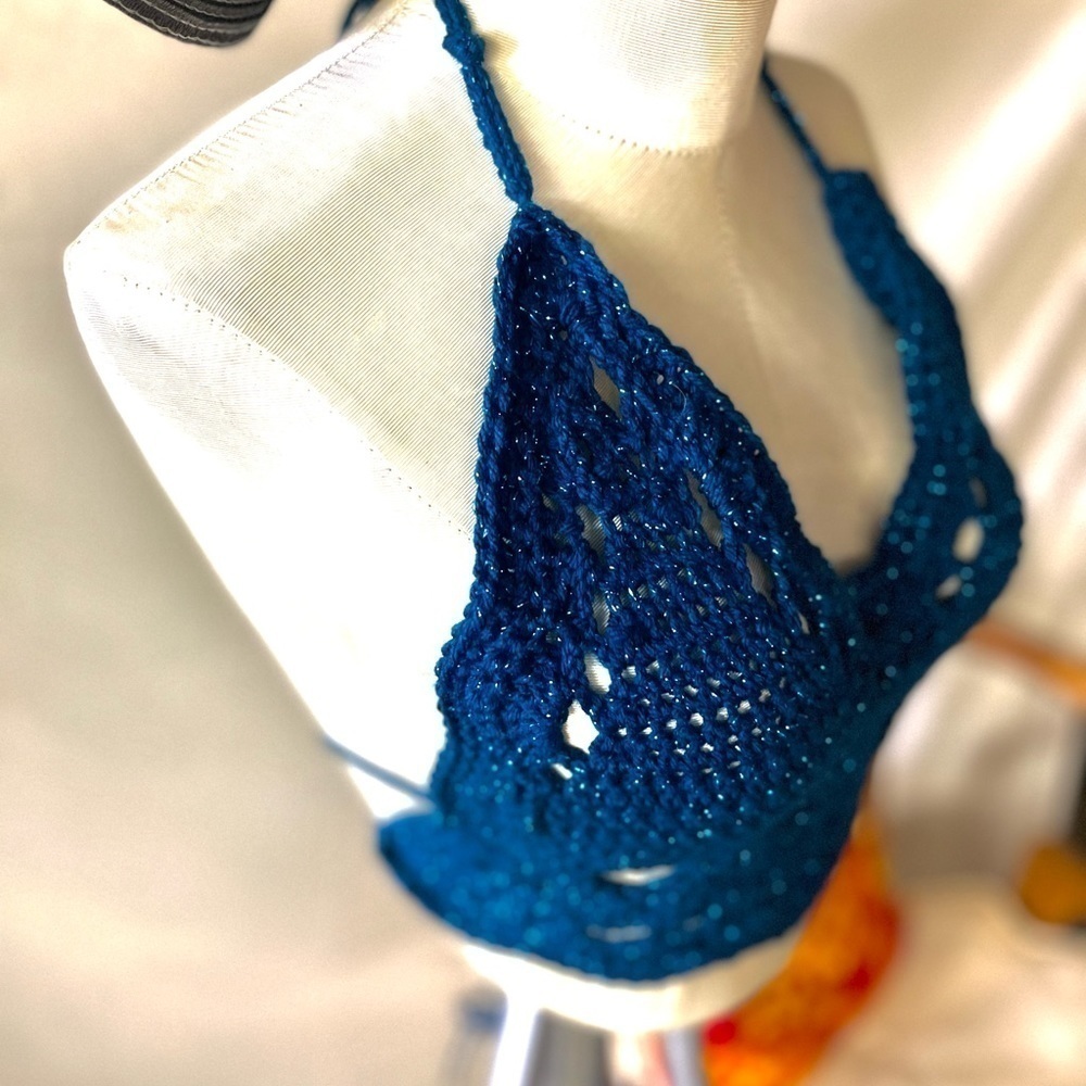 SPARKLING DARK BLUE BIKINI - Picture 13 of 13